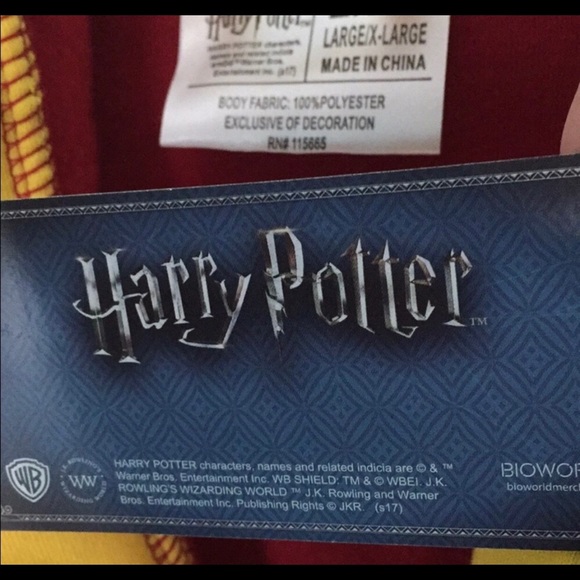 Harry Potter Unisex Bathrobe L/XL - Picture 5 of 8